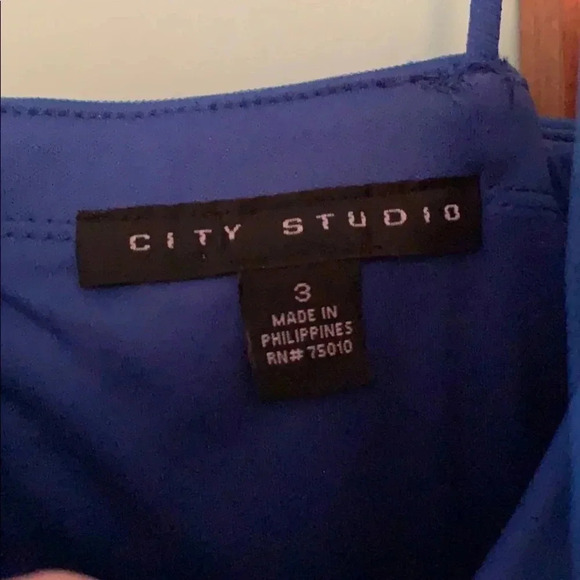 CITY STUDIO Blue Short Tulle Prom/Formal Dress 3 - Picture 6 of 8